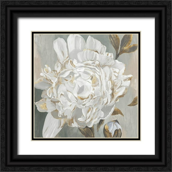 Duchesne, Penelope 20x20 Black Ornate Wood Framed with Double Matting Museum Art Print Titled - White Foliole