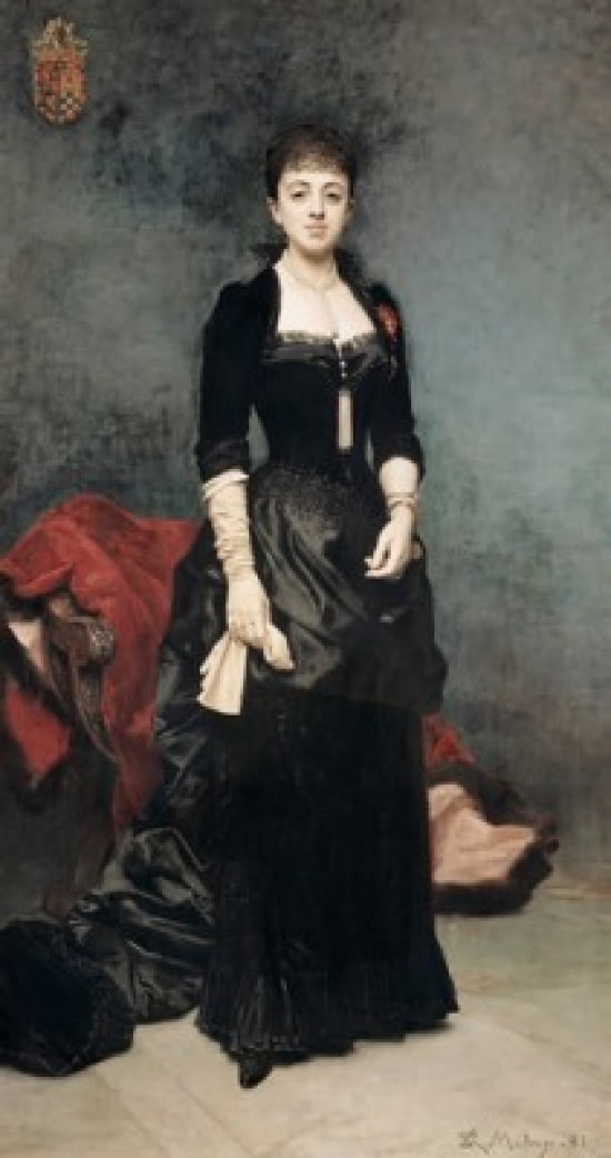 Duchess Of Berwick & Alba Sd 1881 Raimundo de Madrazo y Garreta (1841-1920 Spanish) Collection of the Duke of Berwick & Alba Madrid Canvas Art - Raimundo de Madrazo y Garreta (18 x 24)