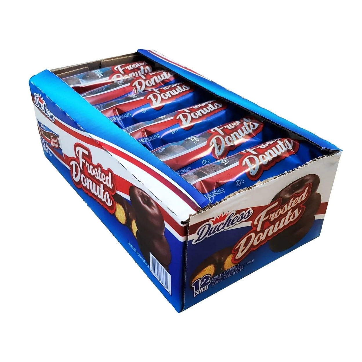Duchess Frosted Mini Chocolate Donuts Pack of 12