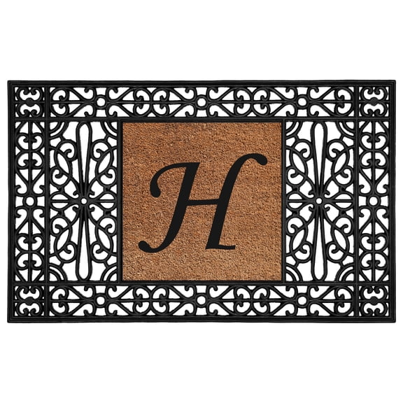 Duchess Monogram Doormat 30" x 48" (Letter H)