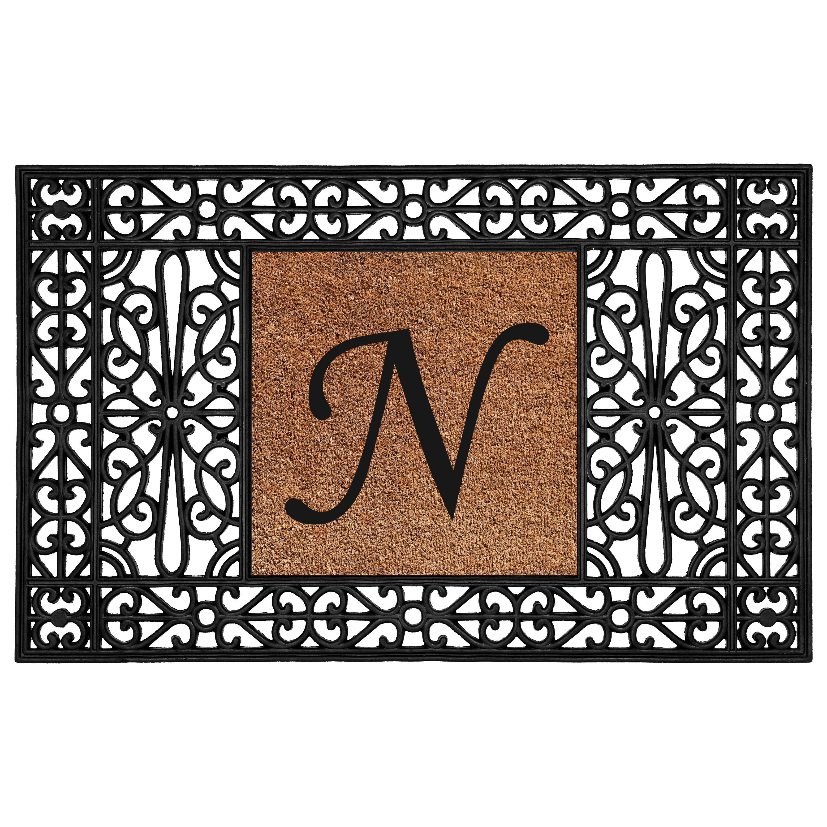 Duchess Monogram Doormat 30" x 48" (Letter N)