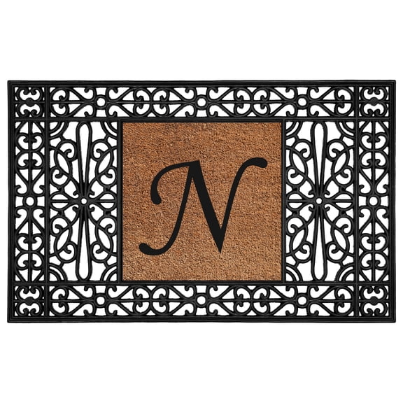 Duchess Monogram Doormat 30" x 48" (Letter N)