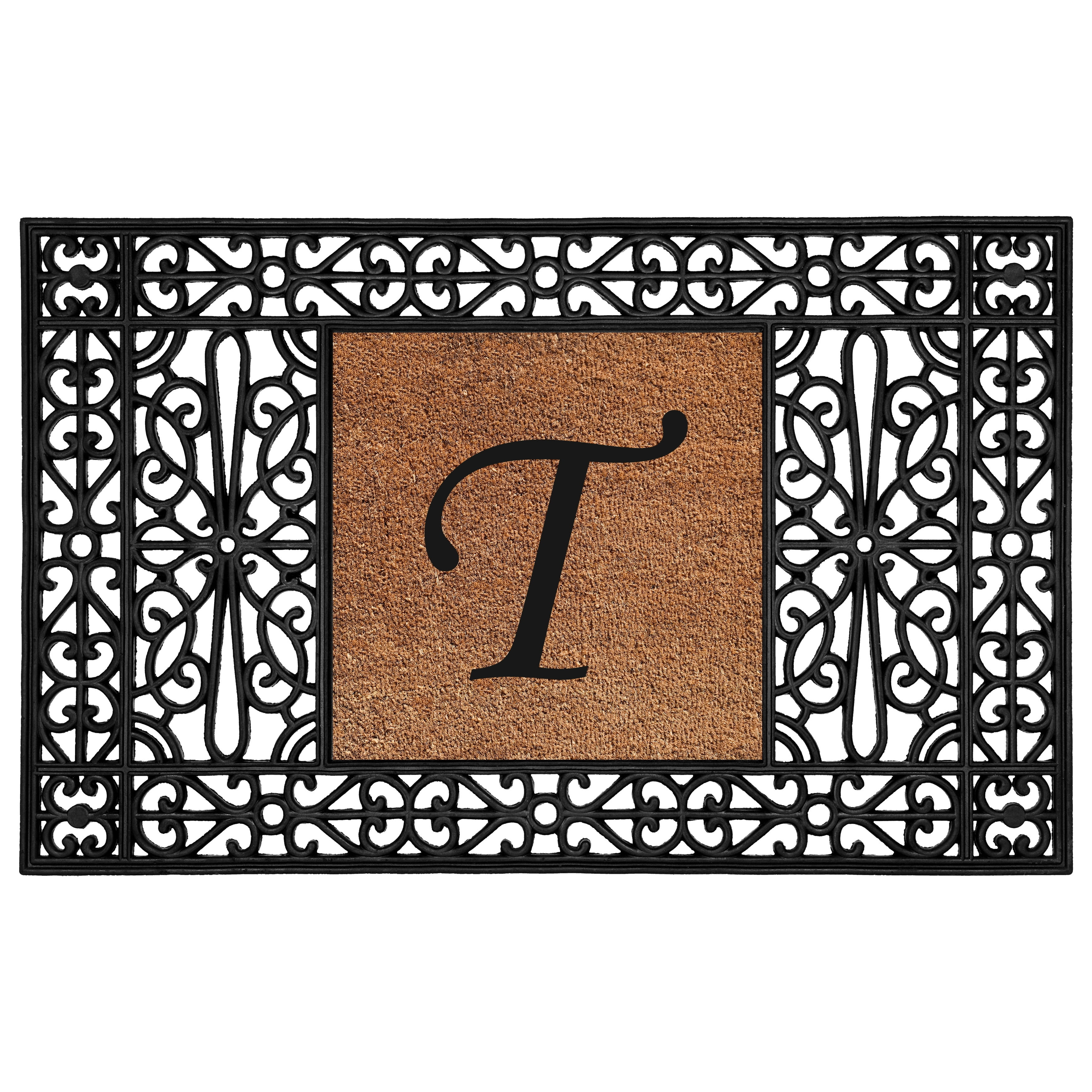 Duchess Monogram Doormat 30" x 48" (Letter T)