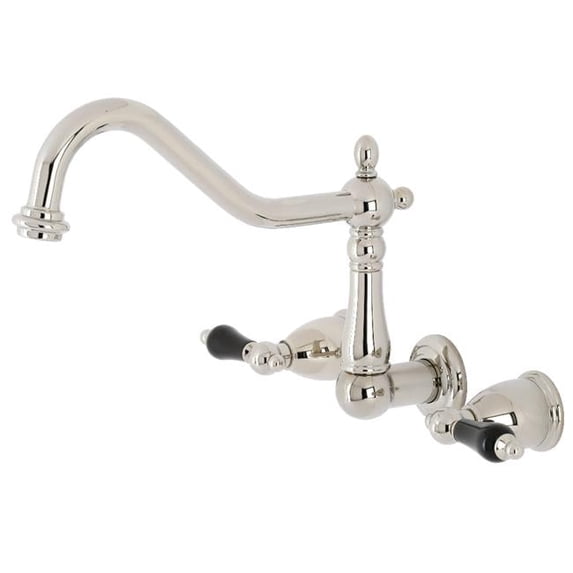Duchess Wall Mount Kitchen Faucet, Polished Nickel
