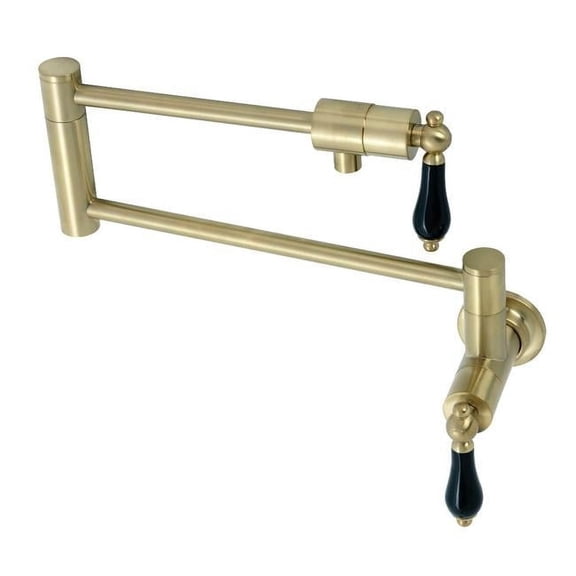 Duchess Wall Mount Pot Filler, Brushed Brass