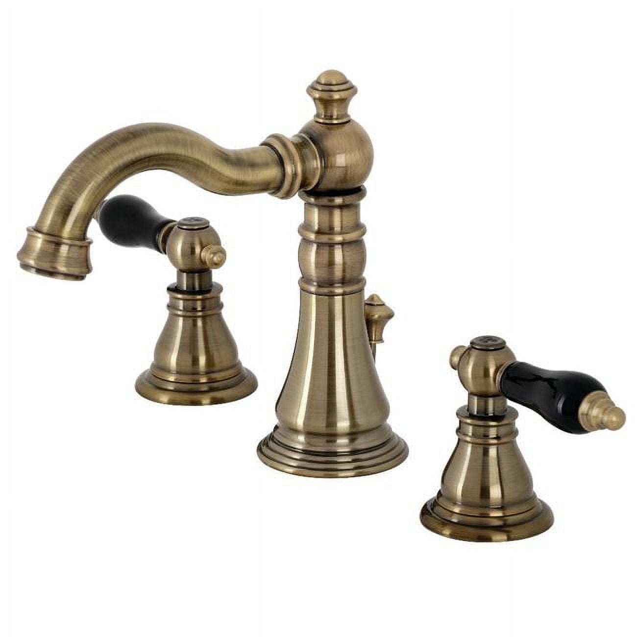 Duchess Traditional Antique Brass 3-Hole Widespread Bathroom Faucet