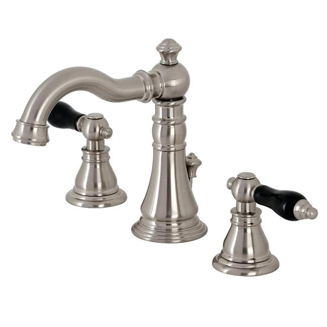 Kingston Brass Restoration Teapot Faucet - Brushed Nickel Bathroom Sink Faucet With Pop-Up Drain