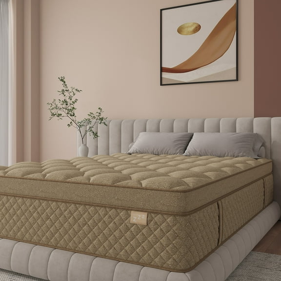 Duchessz 10'' King Mattress Gel Memory Foam Medium Firm Hybrid Mattress in a Box,CertiPUR-US