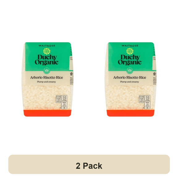 Duchy Organic Arborio Risotto Rice 500g (Pack of 2)