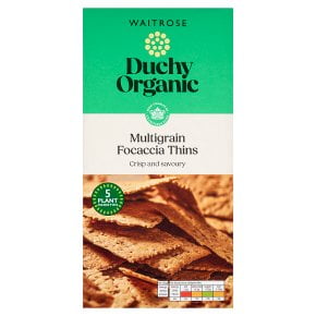 Duchy Organic Multigrain Focaccia Thins 75g (Pack of 6)