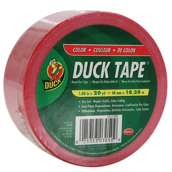 Duck 1265014 1.88" X 20 Yards Red Duck Tape