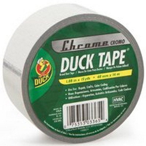 Duck 1303158 1.88" X 20 Yards Chrome Duck Tape