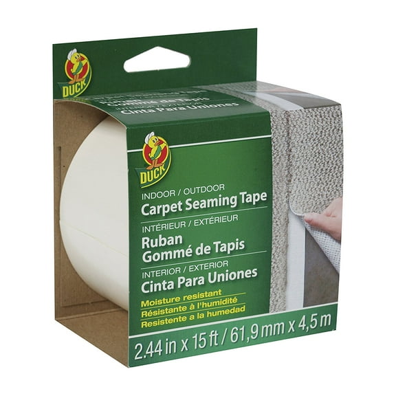 Duck 2.44 In. x 15 Ft. White Indoor/Outdoor Seaming Carpet Tape 286519