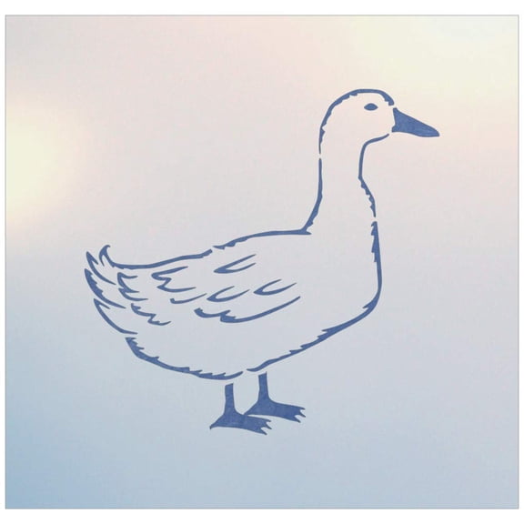 Duck 2 Stencil - Forest Mountain Woodland Wildlife African Wild Animal Le Canard DIY Template Reusable Laser Cut Mylar Template for Painting Home Decor DIY Crafts - The Artful Stencil