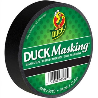 JVCC JV497 Black Masking Tape: 2 in. (48mm actual) x 60 yds. (Black) 
