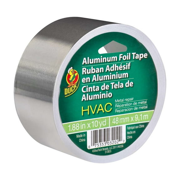 Duck 280416 HVAC Metal Repair Aluminum Foil Tape 1.88 in. x 10 Yard
