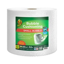 Duck 90% Recycled Content Small Bubble Cushioning Wrap, 12 in x 200 ft, Clear, 287368