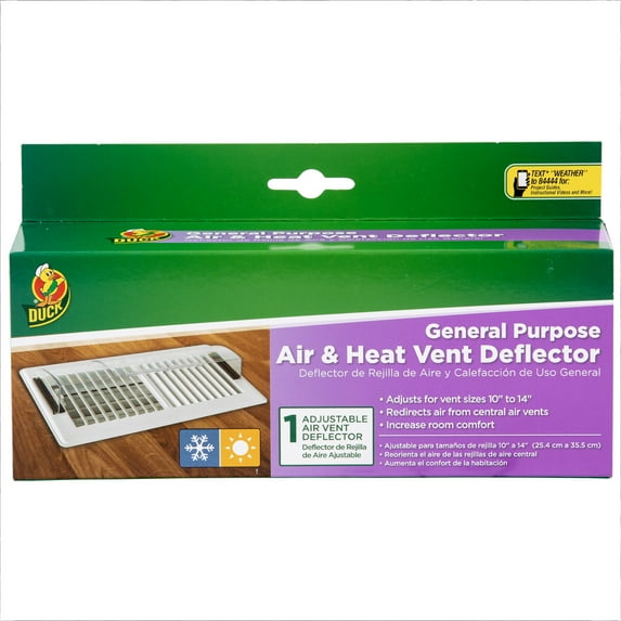 Duck Adjustable Clear Curved Plastic Magnetic Air Deflector