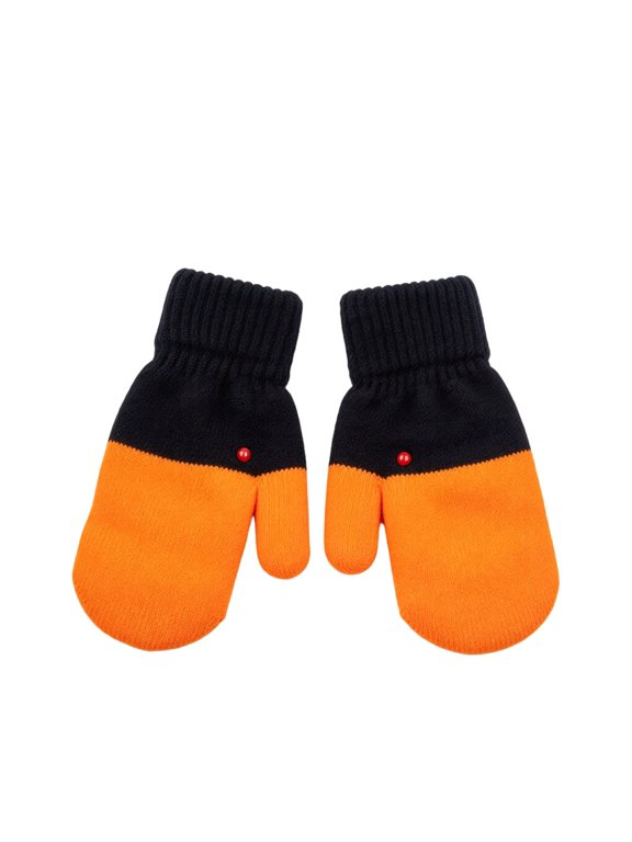 Duck Adult Winter Mittens Pair, Warm Cold Weather Hand Gloves with Bead Eyes, Thermal Outdoor Mitts for Walking Commuting and Everyday Winter Wear
