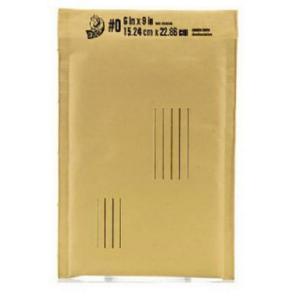 Duck BKE-0 6 x 9 in. Bulk Dispenser Box Of Bubble-Padded Envelopes, Pack of 25