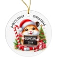 thumbnail image 1 of Duck Baby Ornament Xmas, Personalized Expecting Baby First Time Parent Gifts, Baby Duck Ornament, Custom Name Baby's First Christmas Ornament, Pregnancy Announcement Christmas Tree Decorations wgMR3e, 1 of 6