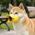 thumbnail image 1 of Bill Shaped Dog Muzzle Breathable Lightweight Pet Mouth Cover Adjustable Anti Biting Barking Scavenging Puppy Mouth Guard for Small Breeds Teddy Outdoor Walking Training S, 1 of 8