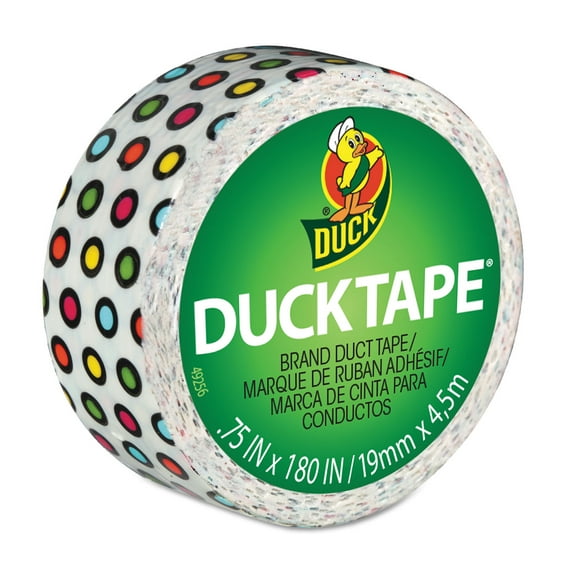 Duck Brand 0.75" Candy Dots Duct Tape, 180"