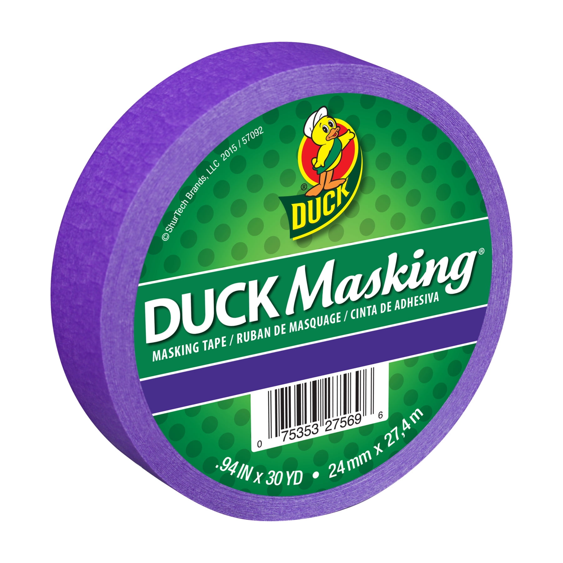 Black Duck Masking Color Masking Tape 0.94 x 30 yard Roll