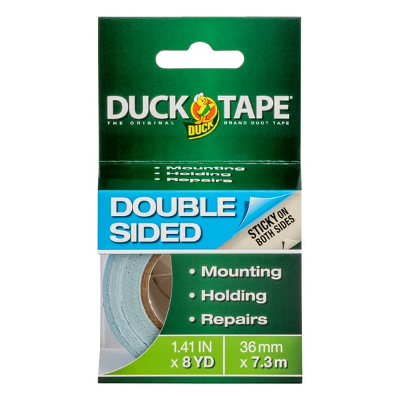Duck Brand 1.41 in. x 8 yd. White Double Sided Duct Tape