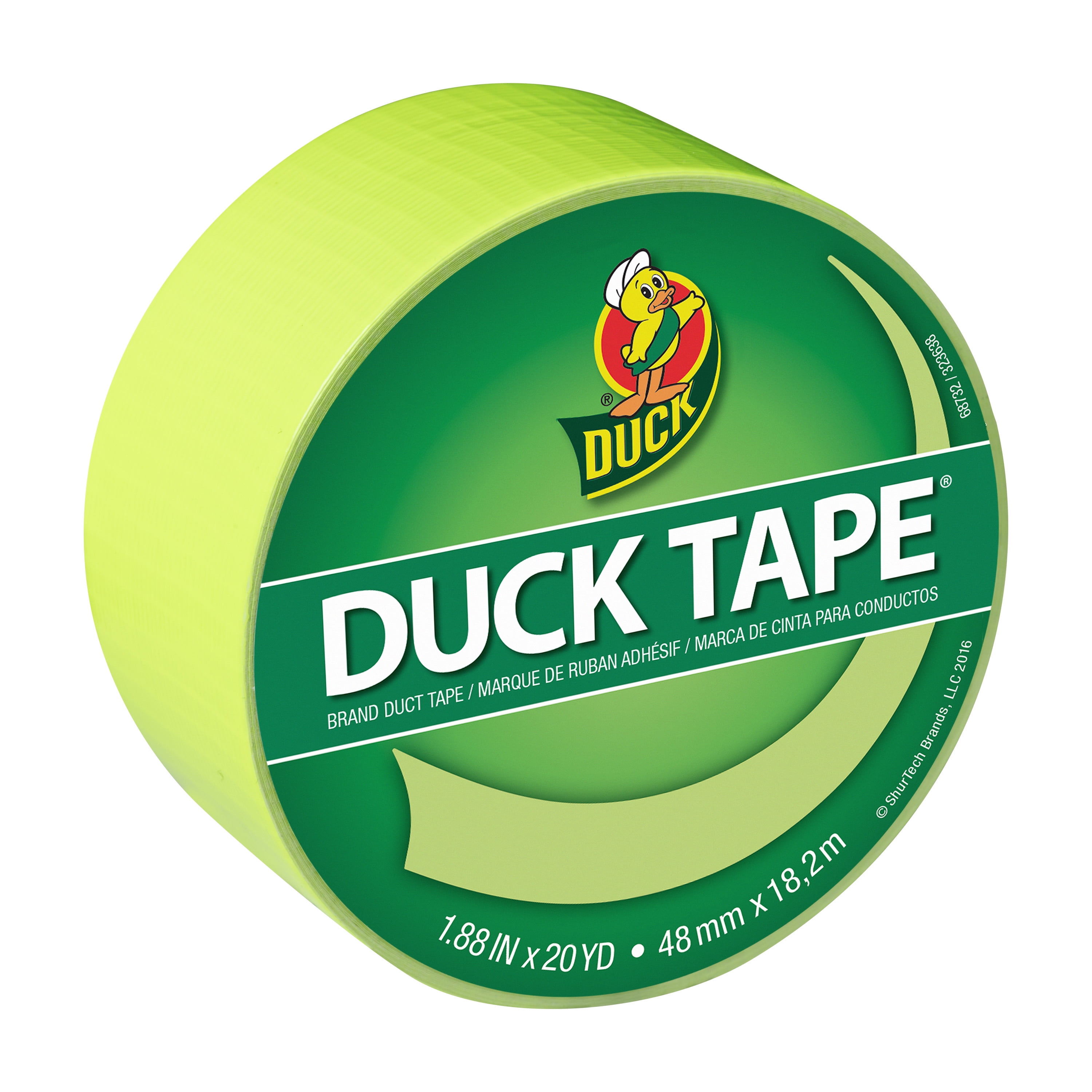 Duck Brand 1.88 in. x 15 yd. Fluorescent Citrus Colored Duct Tape