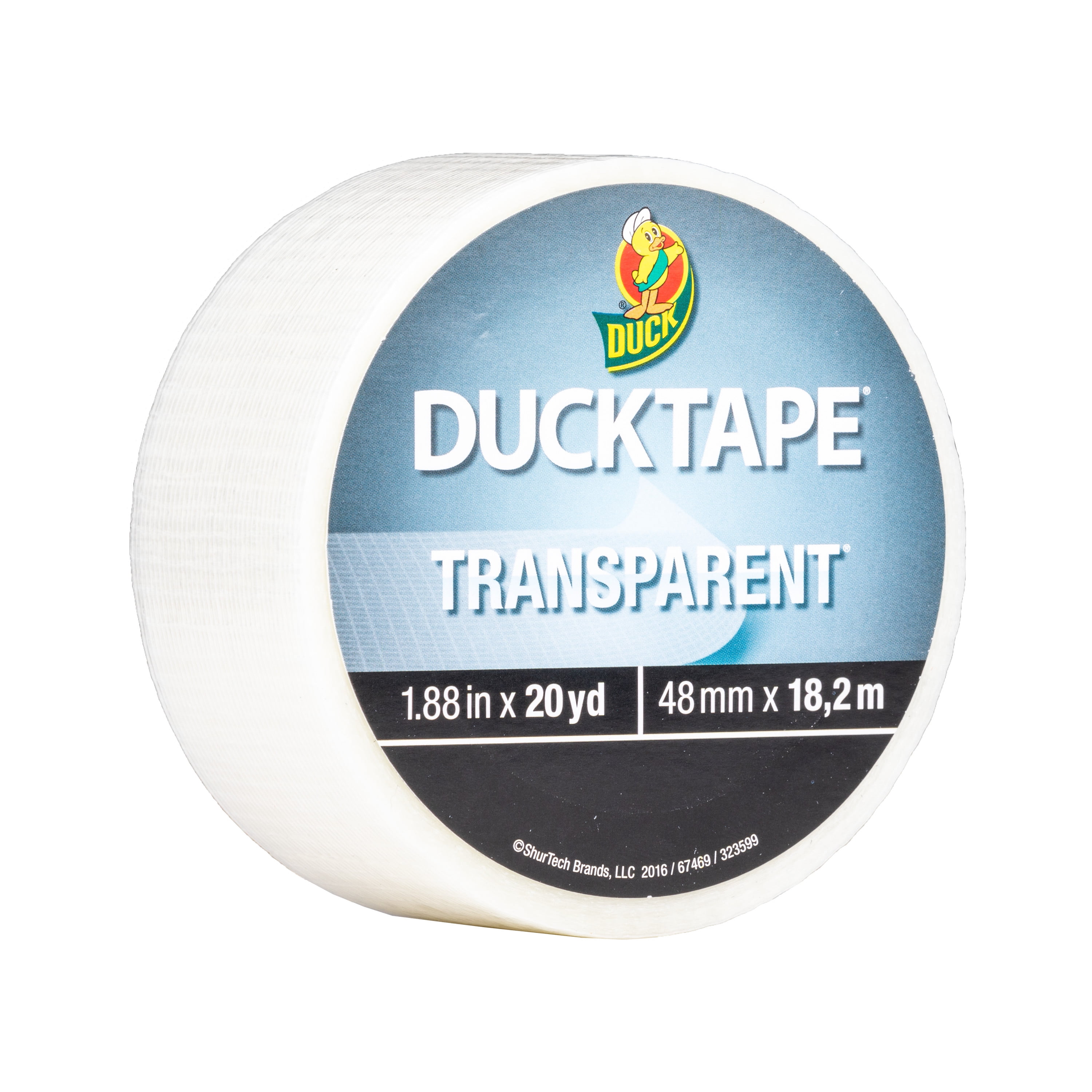 4 rolls Transparent Duck Tape Duck Duct Tape 1.88 in. W x 20 yd. L Clear