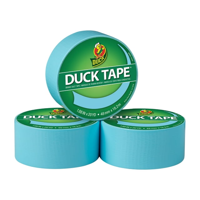 Duck Brand 1.88 in. x 20 yd. Frozen Blue Colored Duct Tape, 3 Pack