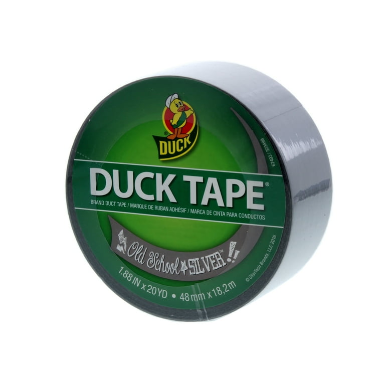 Duck Brand 1.88 in. x 20 yd. Old School Silver Colored Duct Tape 