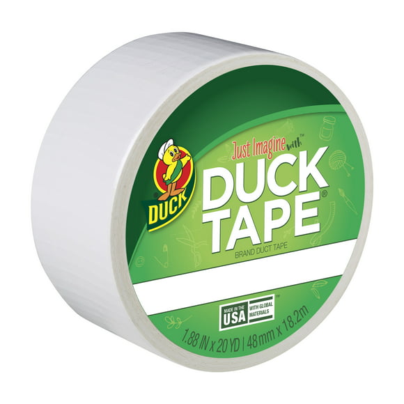 Duck Brand 1.88 in. x 20 yd. White Colored Duct Tape