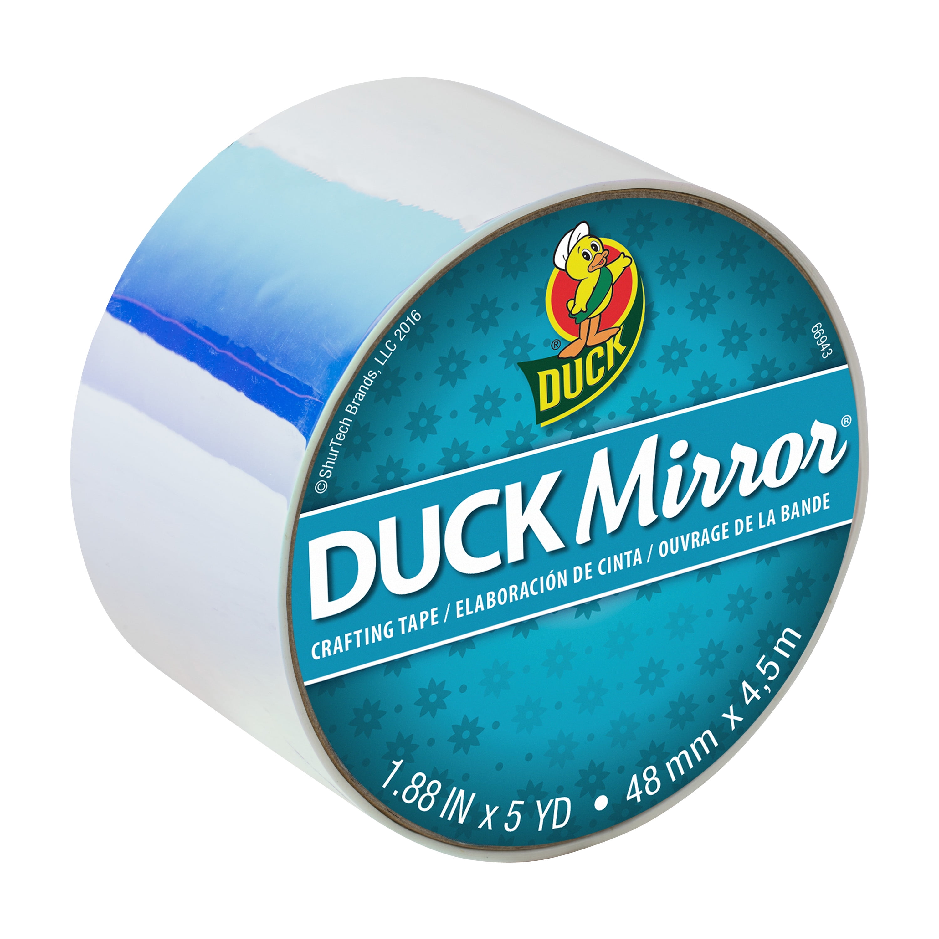 Duck Brand 1.88 in. x 5 yd. White Metallic Film Mirror Craft Tape