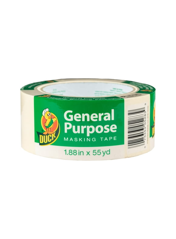 Duck Brand 1.88 in. x 55 yd. General Purpose Masking Tape, Beige
