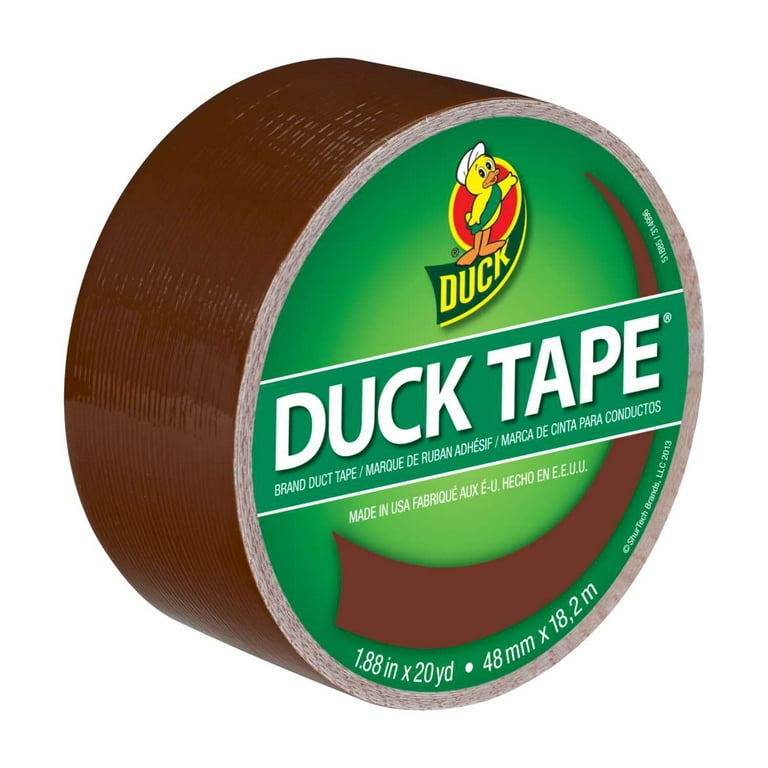 Mat Duct Tape Brown Industrial Grade, 3 inch x 60 yds. Waterproof, UV Resistant for Crafts, Home Improvement, Repairs, & Projects