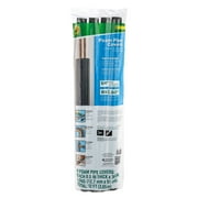 Duck Brand 12 ft. Long Foam Pipe Cover, Fits .75 in. Pipes, Black
