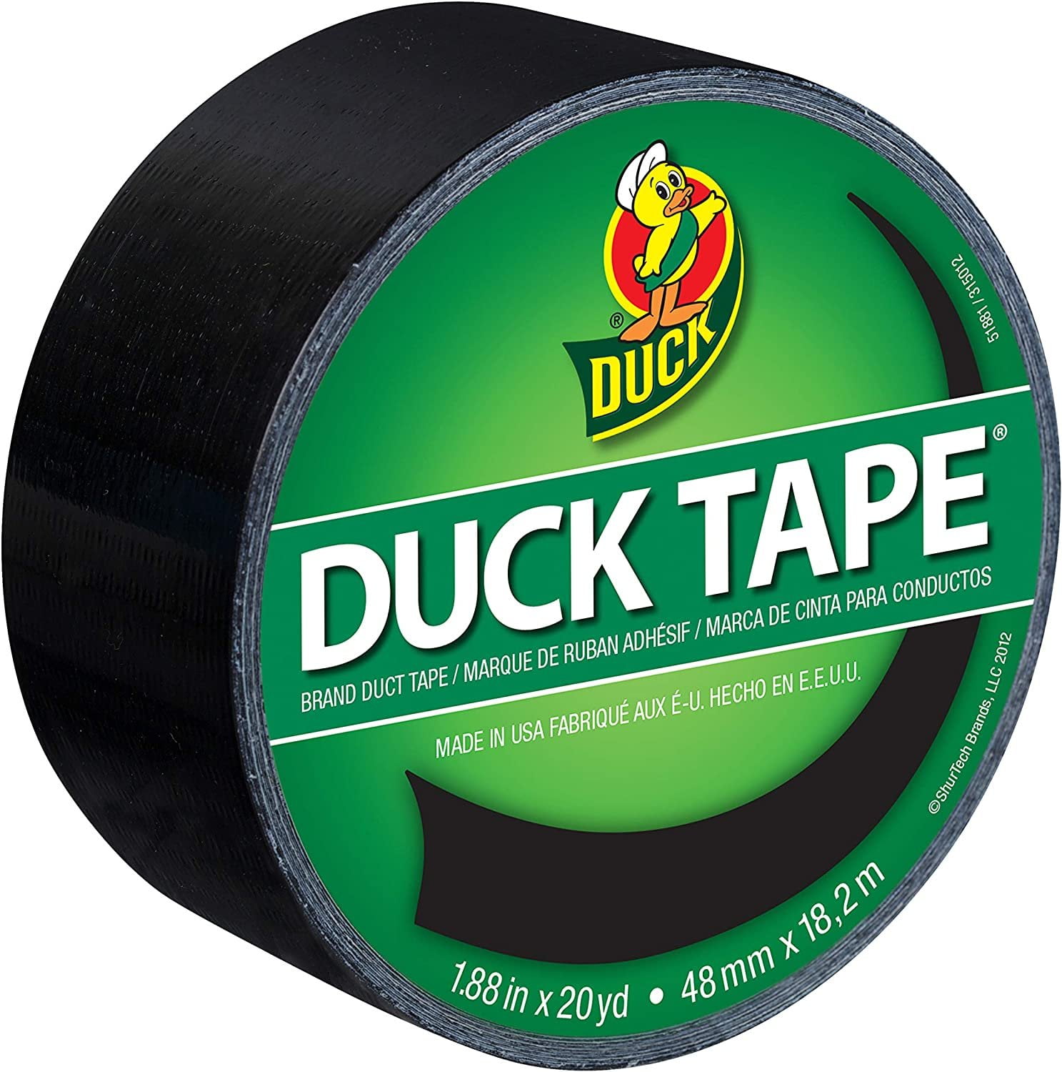 Duck 1304966 Tape, Yellow Sunburst, 1.88 x 20 yards, Single Roll 