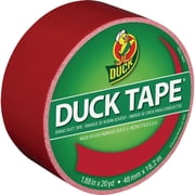 Duck Brand Duck Color Duct Tape - Red - 6 Rolls   Residential Use, Standard Application