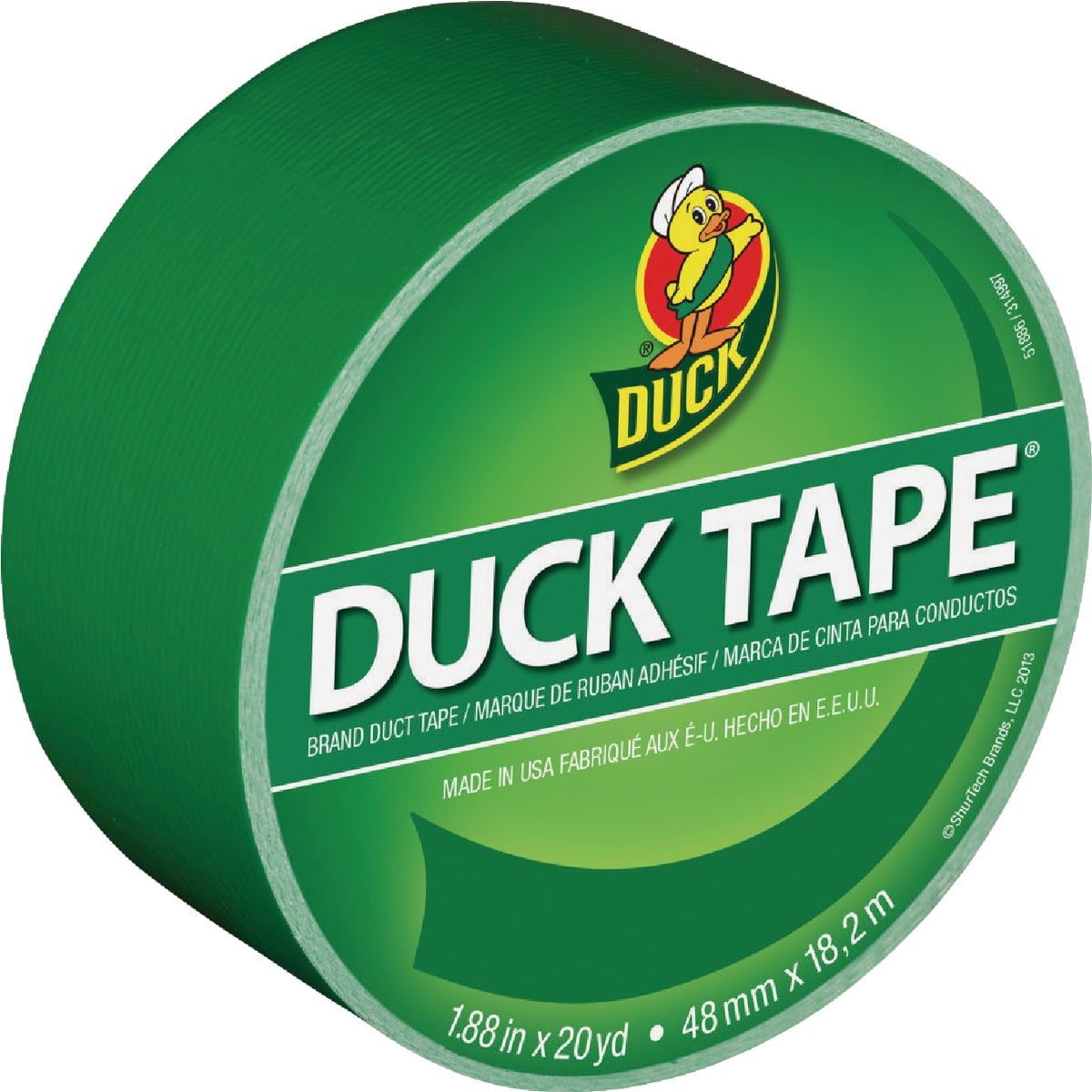 Duck Brand 1304968_C Green Color Duct Tape, 6-Roll, 6 Rolls — Residential Use, Standard Application