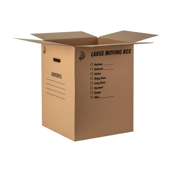 Duck Brand 18 inches x 18 inches x 24 inches Kraft Brown Moving Box