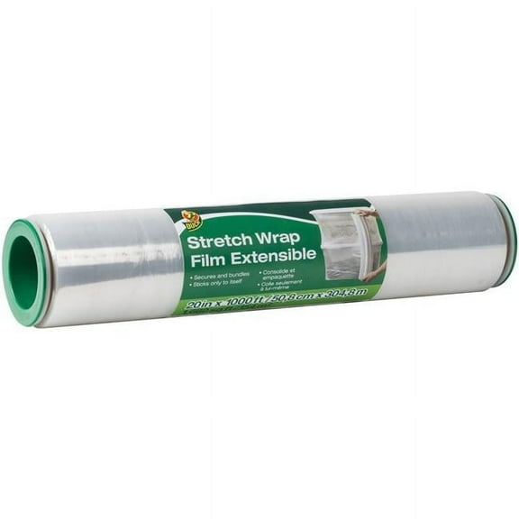 Duck Brand  20 in. x 1000 ft. Extensible Stretch Wrap Film, Clear