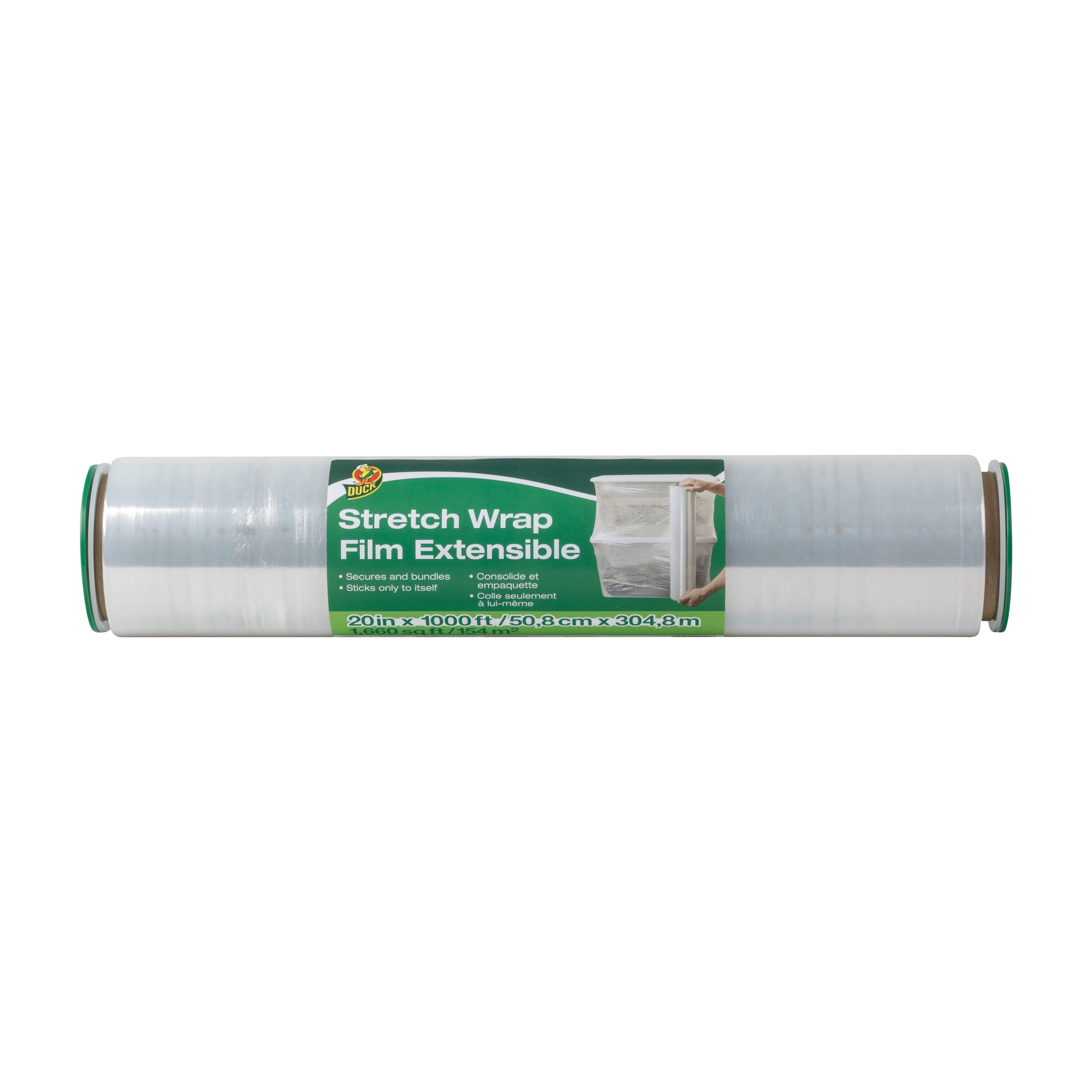 Duck Brand 20 inches x 1000 feet Clear Plastic Stretch Wrap