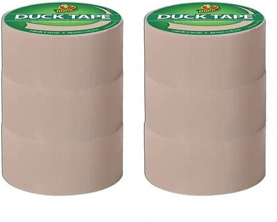 Duck Color Duct Tape 3-Pack, 1.88 Inches x 30 Yards, 90 Yards Total, 3-Roll Pack, White, 3 Piece (242912)