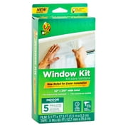 Duck Brand 62 in. x 210 in. Rolled Window Insulation Film Kit, Fits up to 5 Windows