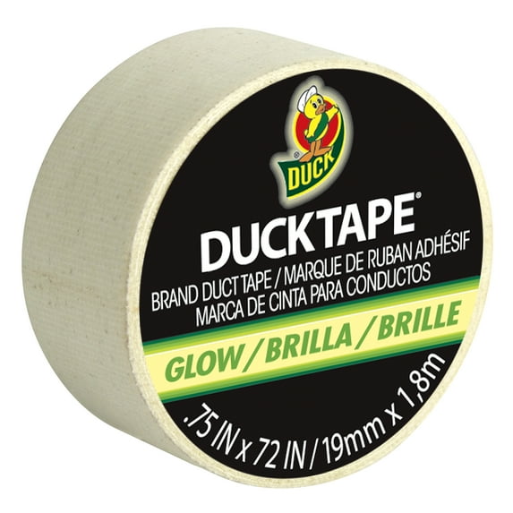 Duck Brand .75 in. x 72 in. Glow-in-the-dark Green Mini Duct Tape