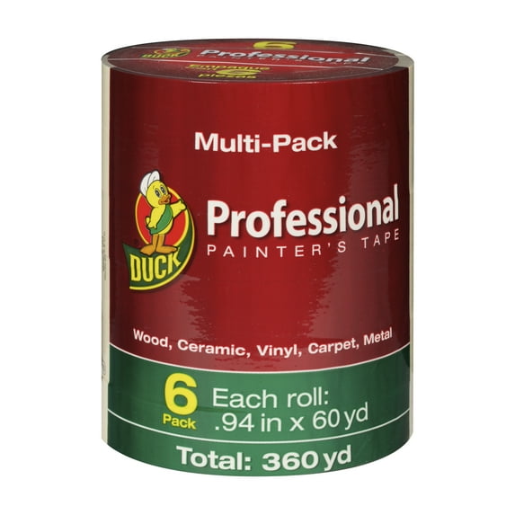 Duck Brand .94 in. x 60 yd. Beige Professional Painter's Tape, 6 Pack