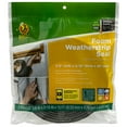 thumbnail image 1 of Duck Brand Black Foam Weatherstrip Seal, 0.375 in. x 0.188 in. x 30 ft., 2 pack, 1 of 9