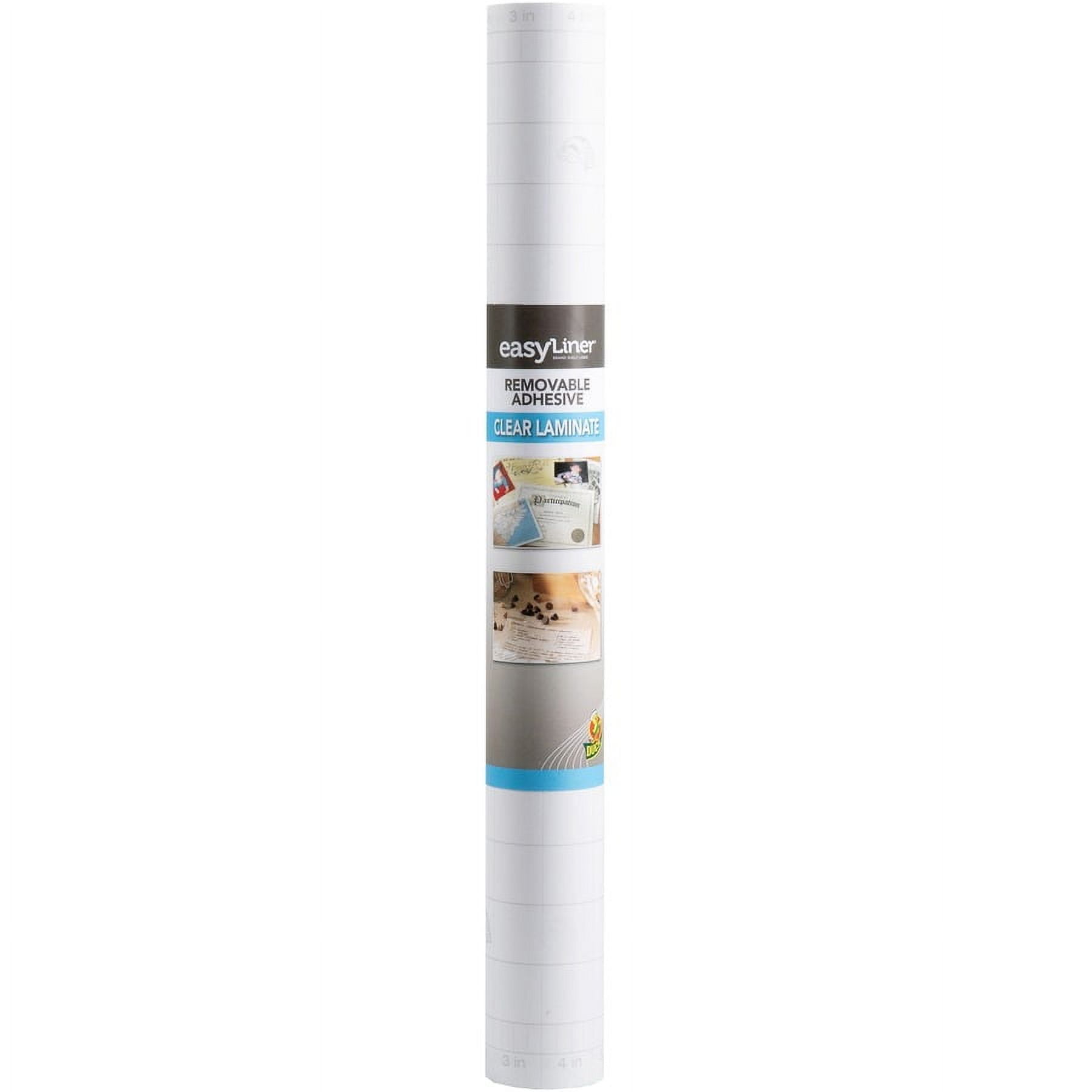 Duck Brand Brand Peel & Stick Laminate Roll - Laminating Pouch/Sheet Size: 18" Width x 24 ft Length - Acid-free - Clear - 1 / Roll | Bundle of 2 Rolls